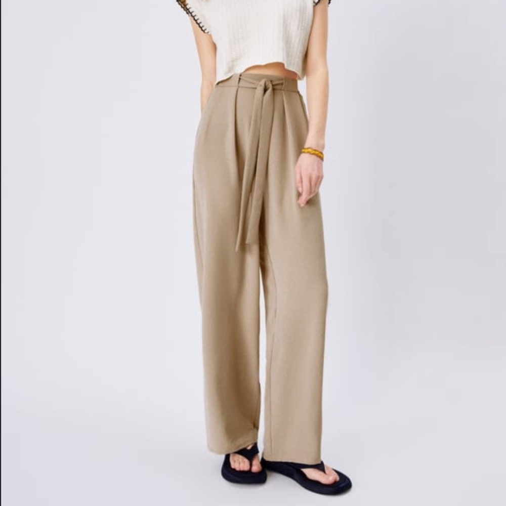 Zara wide flowy pants
